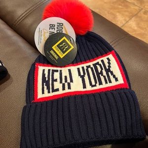 Navy blue Ny winter hat